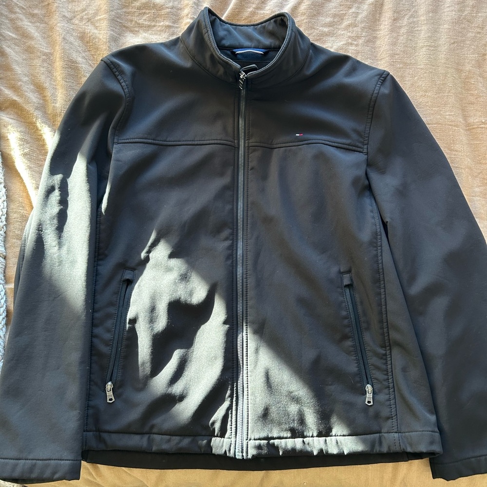 Men’s Tommy Hilfiger Soft Shell Classic Zip Front Jacket (Large)